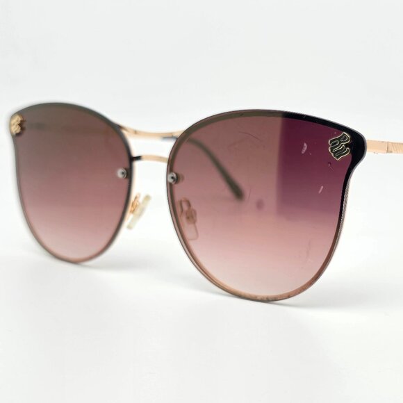 Rocawear R3318 Gold Frame Gold Mirror Brown Gradient Lens Aviator Sunglasses - Picture 1 of 12